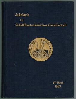 Bild des Verkufers fr Jahrbuch der Schiffbautechnischen Gesellschaft : 57. Band, 1963 zum Verkauf von Antiquariat Berghammer