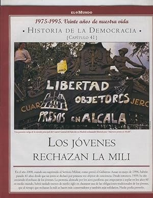 Bild des Verkufers fr Historia de la Democracia 1975-1995: fasciculo numero 41: Los jovenes rechazan la mili zum Verkauf von EL BOLETIN