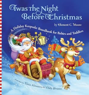 Imagen del vendedor de Twas the Night Before Christmas: A Holiday Keepsake Boardbook for Babies and Toddlers (Board Book) a la venta por BargainBookStores