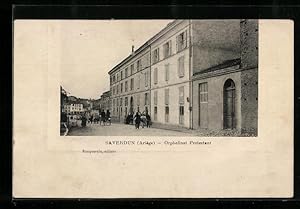 Carte postale Saverdun, Orphelinat Protestant