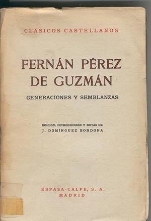 Image du vendeur pour Generaciones y semblanzas mis en vente par El Boletin