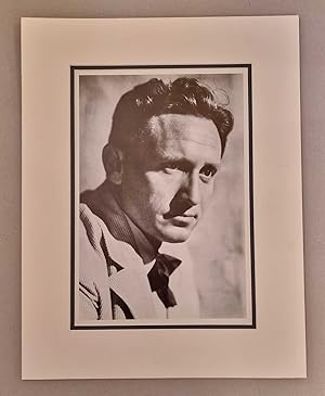 Mounted Black & White Portrait (1981 Print Reproduction)