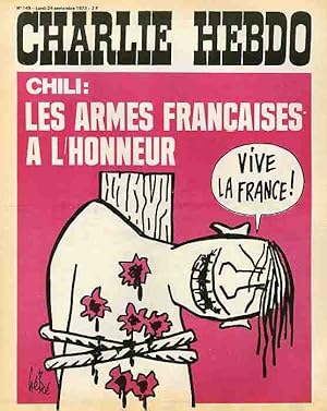 "CHARLIE HEBDO N°149 du 24/9/1973" Gébé : CHILI les armes françaises à l'honneur