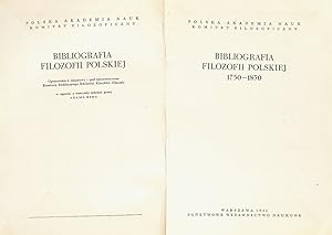 Bibliografia filozofii polskiej: 1750-1830