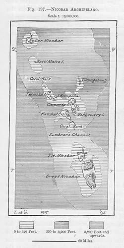 The Nicobar Archipelago in the eastern part of the Bay of Bengal, to the south of the Andaman Isl...