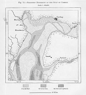 The Gulf of Cambay,or the Gulf of Khambhat, is a large inlet of the Arabian Sea located along the...