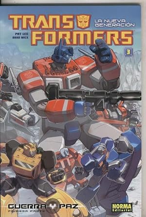 Imagen del vendedor de Transformers la nueva generacion numero 3: guerra y paz, primera parte a la venta por El Boletin