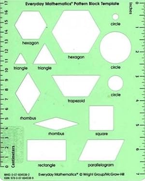 Seller image for Everyday Mathematics 4, Grades 1-3, Pattern Block Template (Hardcover) for sale by CitiRetail