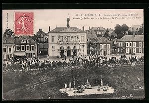 Image du vendeur pour Carte postale Lillebonne, Representation de Polyeucte au Theatre Romain, La Scene et la Place de l`Hotel-de-Ville mis en vente par Bartko-Reher