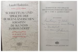 Schrifttum und Sprache der burgenlandischen Kroaten in 18. und 19. Jahrhundert