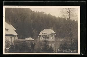 Bild des Verkufers fr Ansichtskarte Hinterzarten /Schwarzw., Gasthaus Quickborn mit Waldblick zum Verkauf von Bartko-Reher