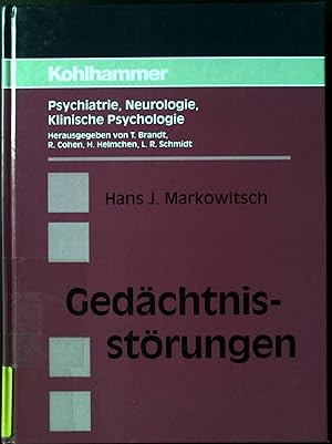 Bild des Verkufers fr Gedchtnisstrungen. Psychiatrie, Neurologie, klinische Psychologie. zum Verkauf von books4less (Versandantiquariat Petra Gros GmbH & Co. KG)