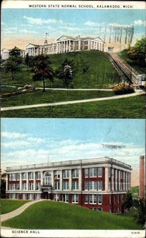 Ansichtskarte / Postkarte Kalamazoo Michigan USA, Western State Normal School, Science Hall