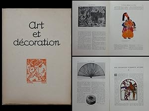 ART ET DECORATION AVRIL 1920 THEATRE, LEON BAKST, AUGUSTE MATISSE, FOLLOT, LALIQUE
