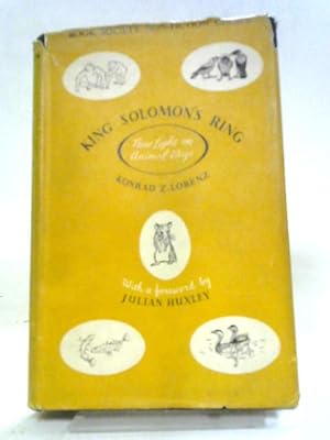 Seller image for King Solomon's Ring - New Light on Animal Ways for sale by World of Rare Books