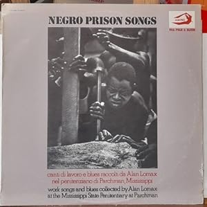 Bild des Verkufers fr Negro Prison Songs (LP 33 UpM) (Canti di Lavoro e blues raccolti da AlanLomax, nel penitenziario di Parchman, Mississippi / work songs and blues collected by A:L. at the Mississippi Stete Penitentiary at Parchman) zum Verkauf von ANTIQUARIAT H. EPPLER