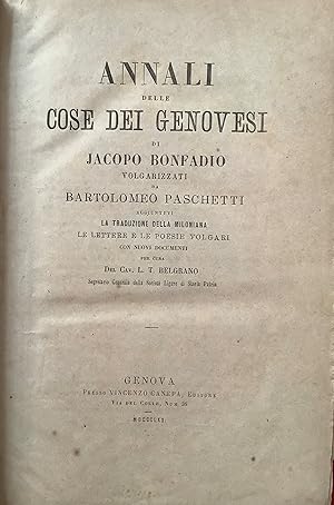 Annali delle cose dei genovesi.