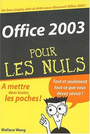 Image du vendeur pour Office 2003 pour les nuls mis en vente par Dmons et Merveilles