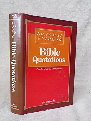 Bild des Verkufers fr LONGMAN GUIDE TO BIBLE QUOTATIONS. zum Verkauf von Gage Postal Books