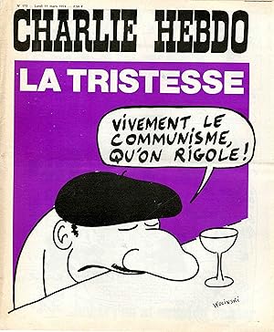 "CHARLIE HEBDO N°173 du 11/3/1974" WOLINSKI: LA TRISTESSE vivement le communisme qu'on rigole
