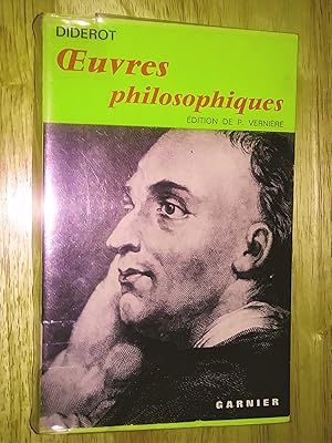 Imagen del vendedor de Diderot Oeuvres Philosophiques a la venta por Livresse
