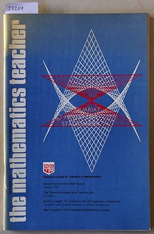 Bild des Verkufers fr The Mathematics Teacher. (Einzelheft; October 1976, Volume 69, Number 6) zum Verkauf von Antiquariat hinter der Stadtmauer