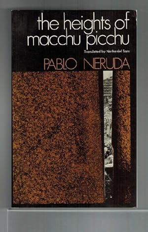 Bild des Verkufers fr The Heights of Machu Picchu. Translated by Nathaniel Tarn.Preface by Robert Pring-Mill. zum Verkauf von La Librera, Iberoamerikan. Buchhandlung