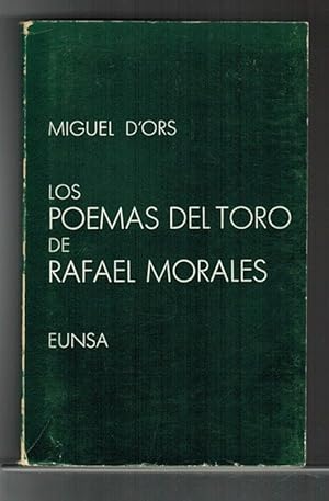 Imagen del vendedor de Poemas del toro de Rafael Morales, Los. a la venta por La Librera, Iberoamerikan. Buchhandlung