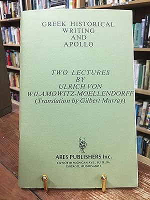Seller image for Greek Historical Writing and Apollo for sale by Encore Books