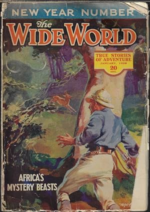 Imagen del vendedor de The WIDE WORLD: January, Jan. 1929 a la venta por Books from the Crypt
