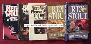 Seller image for An AFB 5-book Rex Stout multipack: Gambit, The Golden Spiders, Please Pass the Guilt, Red Threads, Three Witnesses for sale by Augustine Funnell Books