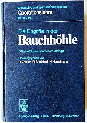 Bild des Verkufers fr Die Eingriffe an der Brust und in der Brusthhle. Neu bearbeitet = Allgemeine und spezielle Operationslehre. Zweite Auflage. Band VII/1 [Siebter Band - Teil I]. zum Verkauf von Versandantiquariat Kerstin Daras