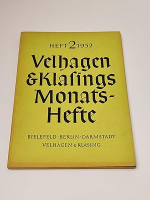 Seller image for Velhagen & Klasings Monatshefte - Heft 2/1952 for sale by BcherBirne