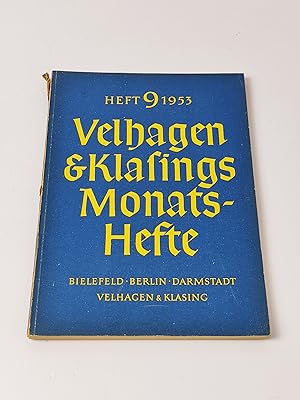 Seller image for Velhagen & Klasings Monatshefte - Heft 9/1953 for sale by BcherBirne