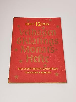 Seller image for Velhagen & Klasings Monatshefte - Heft 12/1953 for sale by BcherBirne