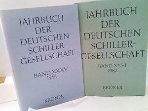 Konvolut: 2 diverse Bände Jahrbuch der Deutschen Schillergesellschaft.