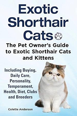 Bild des Verkufers fr Exotic Shorthair Cats The Pet Owner's Guide to Exotic Shorthair Cats and Kittens Including Buying, Daily Care, Personality, Temperament, Health, Diet, Clubs and Breeders zum Verkauf von WeBuyBooks