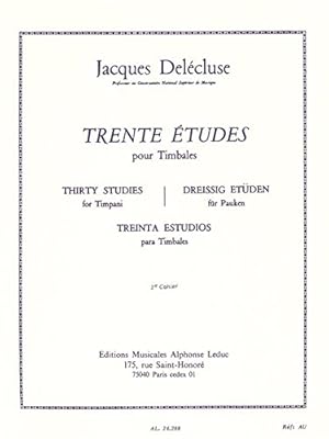 Bild des Verkufers fr Jacques Delecluse: Trente tudes pour Timbales zum Verkauf von WeBuyBooks