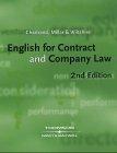 Bild des Verkufers fr English for Contract and Company Law (2nd Edition) zum Verkauf von WeBuyBooks