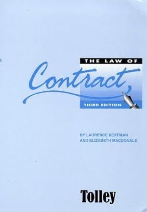 Imagen del vendedor de The Law of Contract a la venta por WeBuyBooks