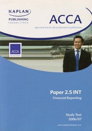 Seller image for Unit 2.5 Study Text (1) (Acca Paper 2.5 Int Financial Reporting) for sale by WeBuyBooks