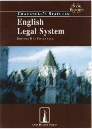 Bild des Verkufers fr English Legal System (Cracknell's Statutes S.) zum Verkauf von WeBuyBooks