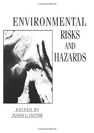 Bild des Verkufers fr Environmental Risks and Hazards zum Verkauf von WeBuyBooks