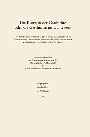 Seller image for Die Kunst in der Geschichte oder die Geschichte im Kunstwerk for sale by moluna