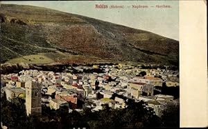 Bild des Verkufers fr Ansichtskarte / Postkarte Nablus Palstina, Panoramaansicht zum Verkauf von akpool GmbH