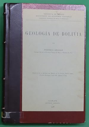 Imagen del vendedor de Geologa de Bolivia a la venta por Librera Alonso Quijano
