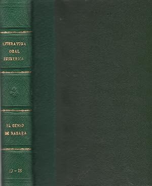 Imagen del vendedor de Literatura oral euskerica. El genio de Nabara . a la venta por Librera Astarloa