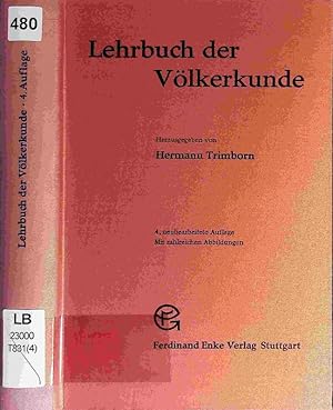 Imagen del vendedor de Lehrbuch der Vlkerkunde. a la venta por Antiquariat Bookfarm