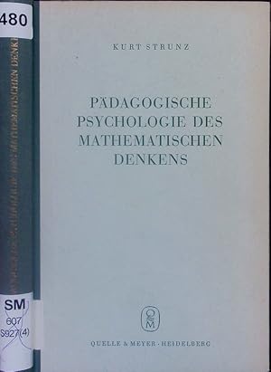 Bild des Verkufers fr Pdagogische Psychologie des mathematischen Denkens zum Verkauf von Antiquariat Bookfarm