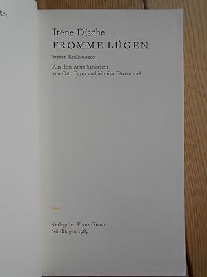 Fromme Lügen : 7 Erzählungen. Aus d. Amerikan. von Otto Bayer u. Monika Elwenspoek / Die andere B...